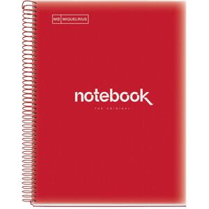 Miquelrius, Heft + Block, Notizbuch 5 A4 120 SQU 90G PP EMOTIONS RED (A4, Gepunktet) Miquelrius, Heft + Block, Notizbuch 5 A4 120 SQU 90G PP EMOTIONS RED (A4, Gepunktet)