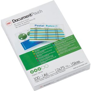 GBC, Laminierfolie, DOCUMENT POUCH - Heisslaminier-Folientaschen (A6, 100 Stk., 75 µm) GBC, Laminierfolie, DOCUMENT POUCH - Heisslaminier-Folientaschen (A6, 100 Stk., 75 µm)