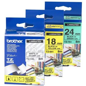 Brother Beschriftungsband, TZ145 Laminiertes Band (1.80 cm, Transparent, Weiss) Brother Beschriftungsband, TZ145 Laminiertes Band (1.80 cm, Transparent, Weiss)