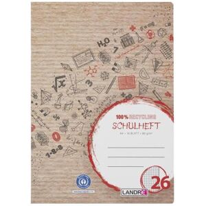 Landré, Heft + Block, Recycling A4 2fach rückendrahtgeheftetes Schulheft (A4, Liniert) Landré, Heft + Block, Recycling A4 2fach rückendrahtgeheftetes Schulheft (A4, Liniert)