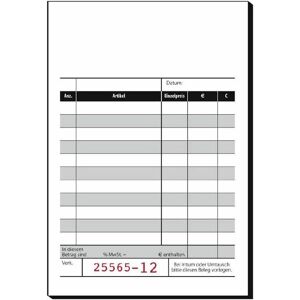Sigel, Formular, Kassenblock mit Additionsblatt, mit fortlaufenden Nummern Formularbuch KC621 (50x) Sigel, Formular, Kassenblock mit Additionsblatt, mit fortlaufenden Nummern Formularbuch KC621 (50x)