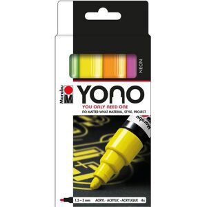 5x Marabu, Marker, Acrylmarker YONO Set 1.5 - 3 mm, 4-teilig, Neon (4x) 5x Marabu, Marker, Acrylmarker YONO Set 1.5 - 3 mm, 4-teilig, Neon (4x)