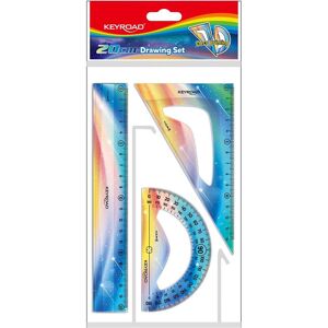 Keyroad, Lineal, Geometrisches Set, Twilight, 20cm, Farben mischen (20 cm, Kunststoff) Keyroad, Lineal, Geometrisches Set, Twilight, 20cm, Farben mischen (20 cm, Kunststoff)