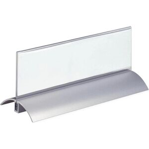 Durable, Informationsschild, Tischnamensschild, Acryl mit Aluminiumfuss Durable, Informationsschild, Tischnamensschild, Acryl mit Aluminiumfuss