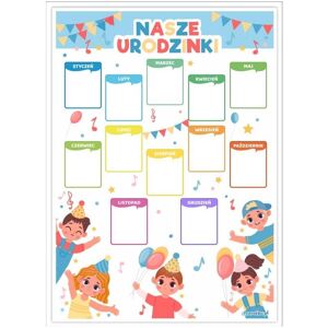 LearnHow, Kalender, Geburtstagskalender - Kinder (A3) LearnHow, Kalender, Geburtstagskalender - Kinder (A3)