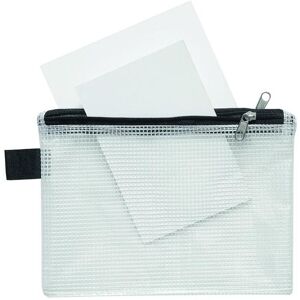 Foldersys, Mappe, Reissverschlussbeutel A6 transparent/schwarz 0,15 mm (A6, 1x) Foldersys, Mappe, Reissverschlussbeutel A6 transparent/schwarz 0,15 mm (A6, 1x)