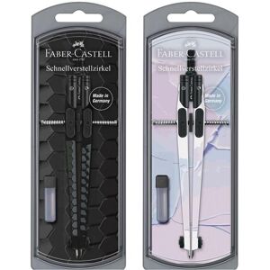 Faber-Castell Dark & Bright, Zirkel, Schwarz, Silber Faber-Castell Dark & Bright, Zirkel, Schwarz, Silber