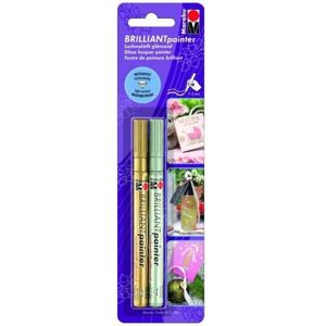 Marabu, Marker, Lackmalstift BRILLIANT painter (2x) Marabu, Marker, Lackmalstift BRILLIANT painter (2x)