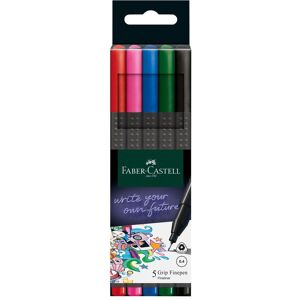 Faber-Castell, Schreibstifte, Fineliner GRIP FINEPEN, 5er Kartonetui (5x) Faber-Castell, Schreibstifte, Fineliner GRIP FINEPEN, 5er Kartonetui (5x)