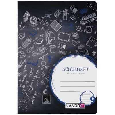 Landré, Heft + Block, A5 2fach rückendrahtgeheftetes Schulheft (A5, Liniert, Harter Einband) Landré, Heft + Block, A5 2fach rückendrahtgeheftetes Schulheft (A5, Liniert, Harter Einband)