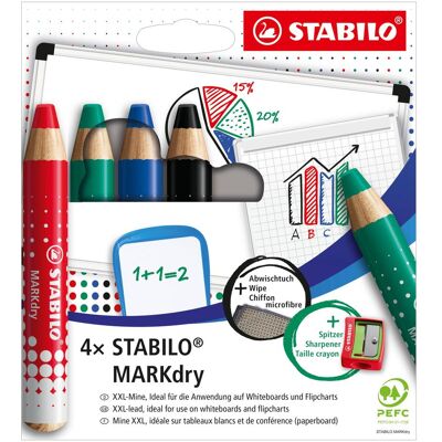STABILO Modell 648/4-5 Whiteboard-Marker - 4er Pack Bunt STABILO Modell 648/4-5 Whiteboard-Marker - 4er Pack Bunt