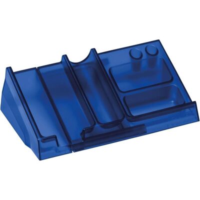 Kores, Schreibtisch Accessoire, Desk Organizer Klar/Blå (86253930) Kores, Schreibtisch Accessoire, Desk Organizer Klar/Blå (86253930)