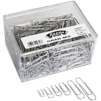 Leone Dellera, Büroklammer, Leone Dell'Era FZ500GMIX Mixed Box of 500 Paperclips (500x) Leone Dellera, Büroklammer, Leone Dell'Era FZ500GMIX Mixed Box of 500 Paperclips (500x)