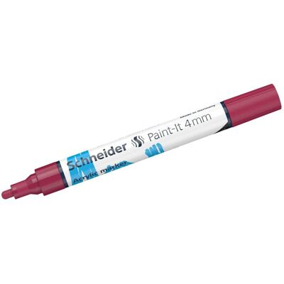 Schneider, Marker, Acrylmarker Paint-It 320 4mm burgundrot (1x) Schneider, Marker, Acrylmarker Paint-It 320 4mm burgundrot (1x)