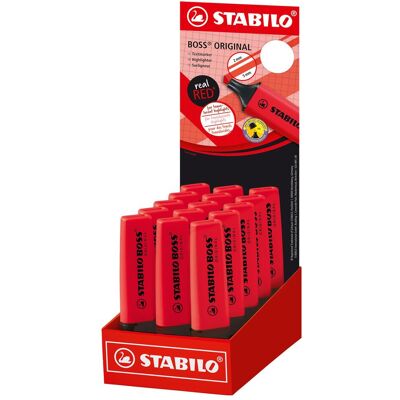 STABILO, Marker, Boss Knallrot 15er Display (15x) STABILO, Marker, Boss Knallrot 15er Display (15x)