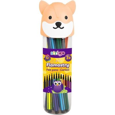 Teka, Marker, Lisek Filzstifte 12 Farben STRIGO (12x) Teka, Marker, Lisek Filzstifte 12 Farben STRIGO (12x)