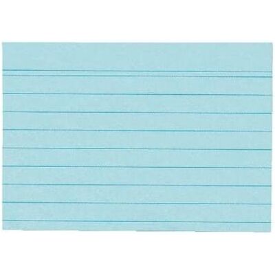 Herlitz, Karteikarten, Karteikarten A6 blau liniert (A6, 100x, 175 g/m²) Herlitz, Karteikarten, Karteikarten A6 blau liniert (A6, 100x, 175 g/m²)