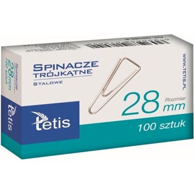 Tetis, Büroklammer, Büroklammern 28mm GS180-B (100 Stück) Tetis, Büroklammer, Büroklammern 28mm GS180-B (100 Stück)