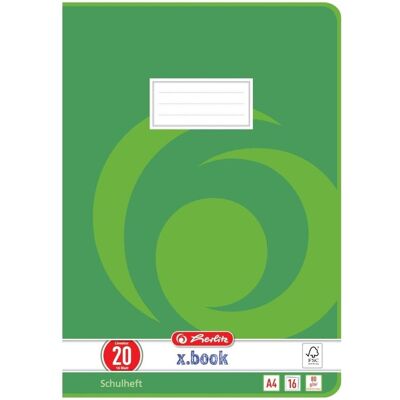 Herlitz, Heft + Block, Schulheft x.book, DIN A4, Lineatur 20 / blanko (A4, Blanko) Herlitz, Heft + Block, Schulheft x.book, DIN A4, Lineatur 20 / blanko (A4, Blanko)