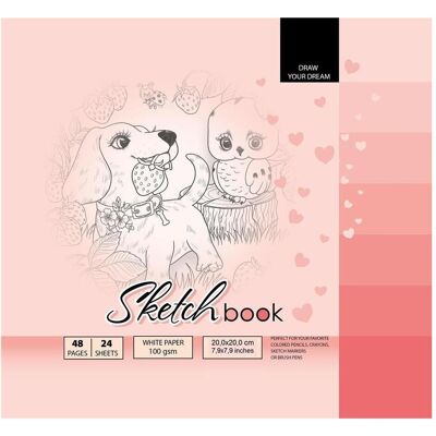 Fresh, Heft + Block, Skizzenbuch 200x200/48K 100g TW (200 x 200 mm, Blanko) Fresh, Heft + Block, Skizzenbuch 200x200/48K 100g TW (200 x 200 mm, Blanko)