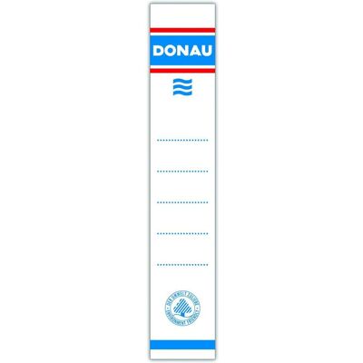 Donau, Ordner Zubehör, Einsteckschilder für -ordner, 28x153mm, doppelseitig, 20stk Donau, Ordner Zubehör, Einsteckschilder für -ordner, 28x153mm, doppelseitig, 20stk