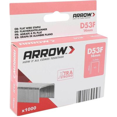 Arrow, Büroklammer, 395393 Flachdrahtklammern 1000 St. (1000x) Arrow, Büroklammer, 395393 Flachdrahtklammern 1000 St. (1000x)