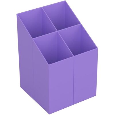 Ico, Schreibtisch Accessoire, Schreibtisch-Organizer quadratisch, 4 Fächer, violett Ico, Schreibtisch Accessoire, Schreibtisch-Organizer quadratisch, 4 Fächer, violett