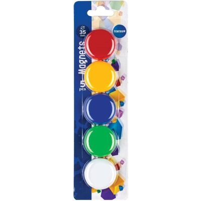 Centrum Magnet, Magnete für Trockenlöschtafel 35mm 5 Stk (5x) Centrum Magnet, Magnete für Trockenlöschtafel 35mm 5 Stk (5x)