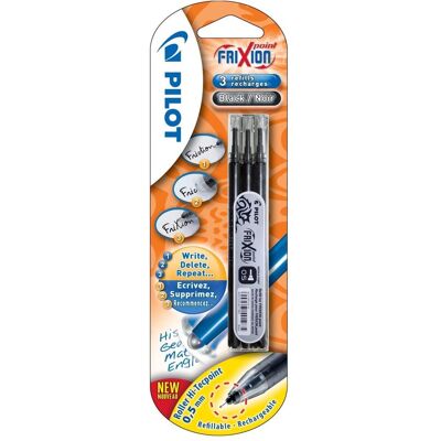 Magni, Ersatzpatronen + Tintenfass, Fernbedienung FERNBEDIENUNG CASSETTE FRIXION POINT Schwarz X3 BL PIRBLSFRP5BX (Schwarz, 0.30 mm, 3 Stk.) Magni, Ersatzpatronen + Tintenfass, Fernbedienung FERNBEDIENUNG CASSETTE FRIXION POINT Schwarz X3 BL PIRBLSFRP5BX (Schwarz, 0.30 mm, 3 Stk.)