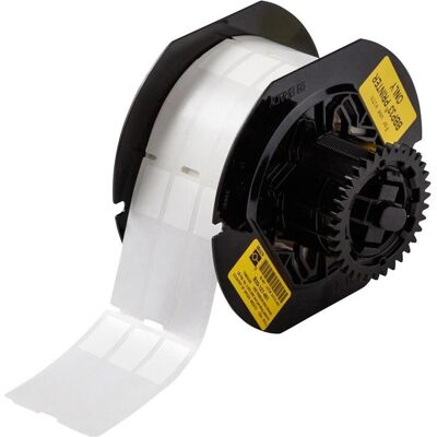 Brady, Etikettenrolle, B33-612-461, Polyester, Weiss/Transparent, matt, 15.24 x 25.40(66.68) mm, permanent, 3-bahnig (15.24 mm) Brady, Etikettenrolle, B33-612-461, Polyester, Weiss/Transparent, matt, 15.24 x 25.40(66.68) mm, permanent, 3-bahnig (15.24 mm)