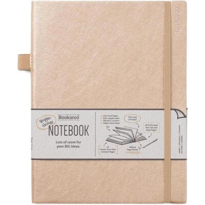 Teka, Heft + Block, Bookaroo Notizbuch Journal gross – Gold (Liniert, Weicher Einband) Teka, Heft + Block, Bookaroo Notizbuch Journal gross – Gold (Liniert, Weicher Einband)