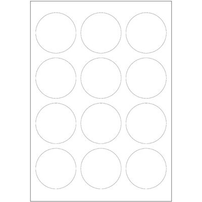 Sorex, Etiketten, A4 Etiketten 60 mm rund weiss (100 Blatt) Sorex, Etiketten, A4 Etiketten 60 mm rund weiss (100 Blatt)