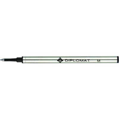 Diplomat, Ersatzpatronen + Tintenfass, Core Metall Rollerball M, Metall, schwarz (Schwarz, 0.70 mm) Diplomat, Ersatzpatronen + Tintenfass, Core Metall Rollerball M, Metall, schwarz (Schwarz, 0.70 mm)