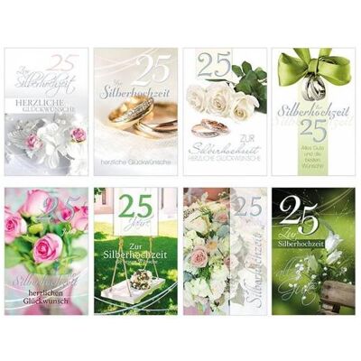 Magni, Grusskarte + Briefpapier, Glückwunschkarten 100 St. Silberhochzeit sortiert (100 Stk.) Magni, Grusskarte + Briefpapier, Glückwunschkarten 100 St. Silberhochzeit sortiert (100 Stk.)