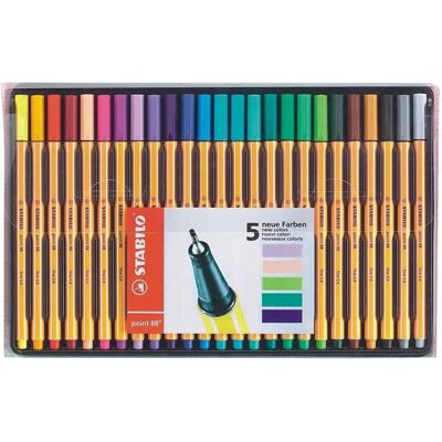 STABILO, Schreibstifte, Fineliner-Spitze 0,4 mm, 25 Stück (2529307) (25x) STABILO, Schreibstifte, Fineliner-Spitze 0,4 mm, 25 Stück (2529307) (25x)