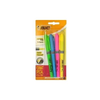 Bic, Marker, Highlighter Grip Mix Textmarker 4 Stück (4x) Bic, Marker, Highlighter Grip Mix Textmarker 4 Stück (4x)