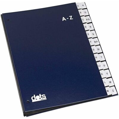 Dots, Ordner, Pultordner A-Z Blau (A4, 1 Stk.) Dots, Ordner, Pultordner A-Z Blau (A4, 1 Stk.)