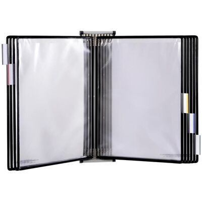 Tarifold, Informationsschild, Wand-Sichttafelsystem 415107 DIN A5 schwarz mit 10 St. Sichttafeln Tarifold, Informationsschild, Wand-Sichttafelsystem 415107 DIN A5 schwarz mit 10 St. Sichttafeln