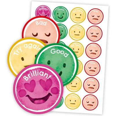 LearnHow, Sticker, Motivierende Aufkleber – englische Sprache. Stimmungen 48 Stk (48 Sticker) LearnHow, Sticker, Motivierende Aufkleber – englische Sprache. Stimmungen 48 Stk (48 Sticker)