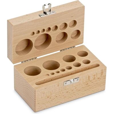 Kern, Feinwaage, Holz-Gewichtsetui, 1 g - 200 g Buche für F2 + M1 + M2 + M3, Knopf/Kompakt Kern, Feinwaage, Holz-Gewichtsetui, 1 g - 200 g Buche für F2 + M1 + M2 + M3, Knopf/Kompakt