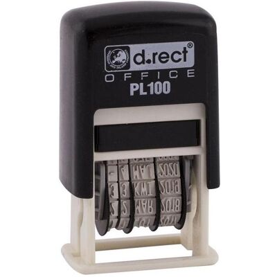 D.Rect, Stempel, Datumsstempel PL100 schwarz (009480) D.Rect, Stempel, Datumsstempel PL100 schwarz (009480)