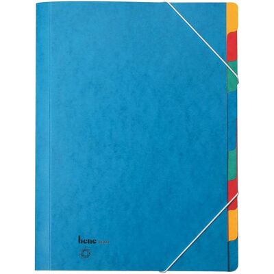 Bene, Mappe, Ordnungsmappe 9 Fächer blau (A4, 1x) Bene, Mappe, Ordnungsmappe 9 Fächer blau (A4, 1x)