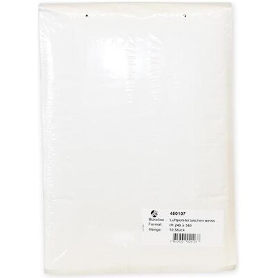 Mailmedia, Versandtasche + Luftpolstertasche, Luftpolster-Versandtaschen, Typ G17, weiss, 34 g Aussenmasse: 250 x 350 mm, Innenmasse: 225 x 340 mm (100 Stk.) Mailmedia, Versandtasche + Luftpolstertasche, Luftpolster-Versandtaschen, Typ G17, weiss, 34 g Aussenmasse: 250 x 350 mm, Innenmasse: 225 x 340 mm (100 Stk.)