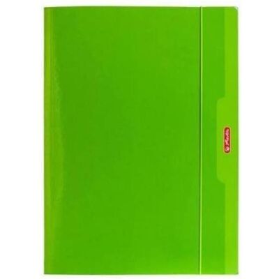 Herlitz, Ordner, A4-Ordner mit Colour-Blocking-Gummizug, grün Herlitz, Ordner, A4-Ordner mit Colour-Blocking-Gummizug, grün