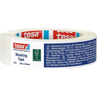 tesa, Klebeband, tesakrepp Abdeckband Standard 50m:30mm (30 mm) tesa, Klebeband, tesakrepp Abdeckband Standard 50m:30mm (30 mm)