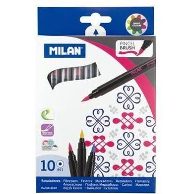 Milan, Malstifte, Filzstifte PINCEL BRUSH, 10 Farben (10x) Milan, Malstifte, Filzstifte PINCEL BRUSH, 10 Farben (10x)