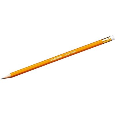 STABILO, Bleistift, Bleistift mit Radiergummi - Swano in gelb - Einzelstift - Härtegrad HB (HB, 1x) STABILO, Bleistift, Bleistift mit Radiergummi - Swano in gelb - Einzelstift - Härtegrad HB (HB, 1x)