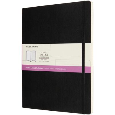 Moleskine, Heft + Block, Double (A5, Blanko, Liniert, Weicher Einband) Moleskine, Heft + Block, Double (A5, Blanko, Liniert, Weicher Einband)