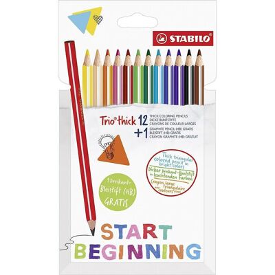 6x STABILO, Malstifte, Trio dick (13x) 6x STABILO, Malstifte, Trio dick (13x)