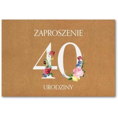 Trend, Grusskarte + Briefpapier, Geburtstagseinladung 40 ZT38 (10 Stück) (10 Stk.) Trend, Grusskarte + Briefpapier, Geburtstagseinladung 40 ZT38 (10 Stück) (10 Stk.)